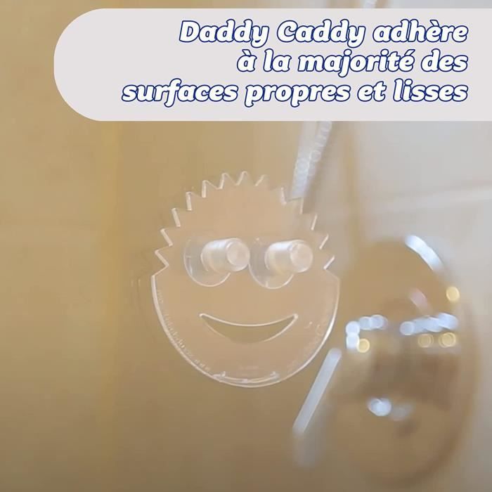 Scrub Daddy Daddy Caddy - Porte Eponge Evier Cuisine Ventouse, Support  Eponge, Porte Éponge pour Rangement et Organisation de Cu83 - Cdiscount  Bricolage