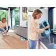 LEIFHEIT Clean Twist M Ergo 52120 Kit de nettoyage sol - Balai à plat lave sol avec housse 33 cm et seau à essorage rotatif facile-4