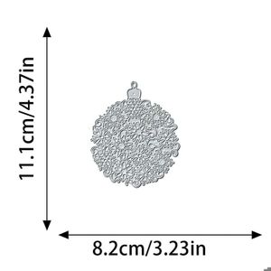 Matrice De Découpe Boule à Neige En Acier - Pour Scrapbooking, Cartes De Vœux, Loisirs Créatifs