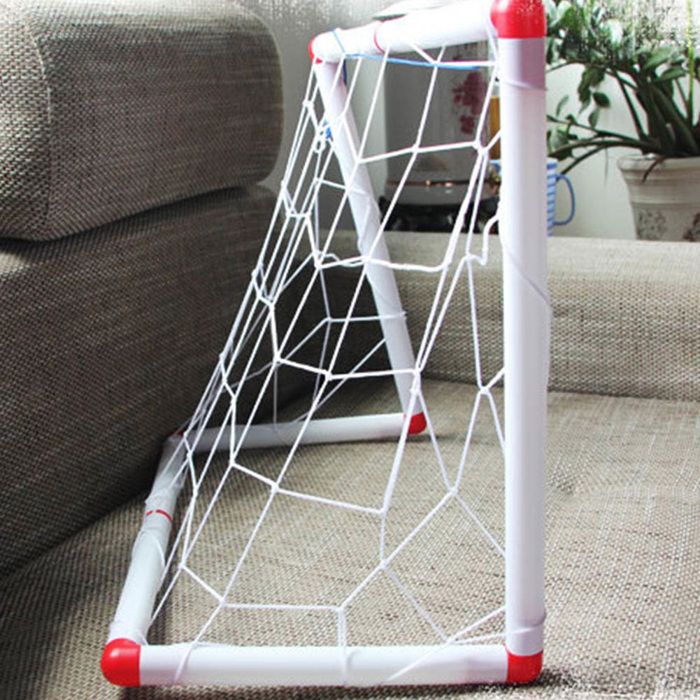 BINYI Kit de jeu de football pour enfants - En flanelle douce - Balles - Jouet de sport pour le jardin, l'intérieur et l'extérieur - Tapis de jeu - Cadeau d'anniversaire pour