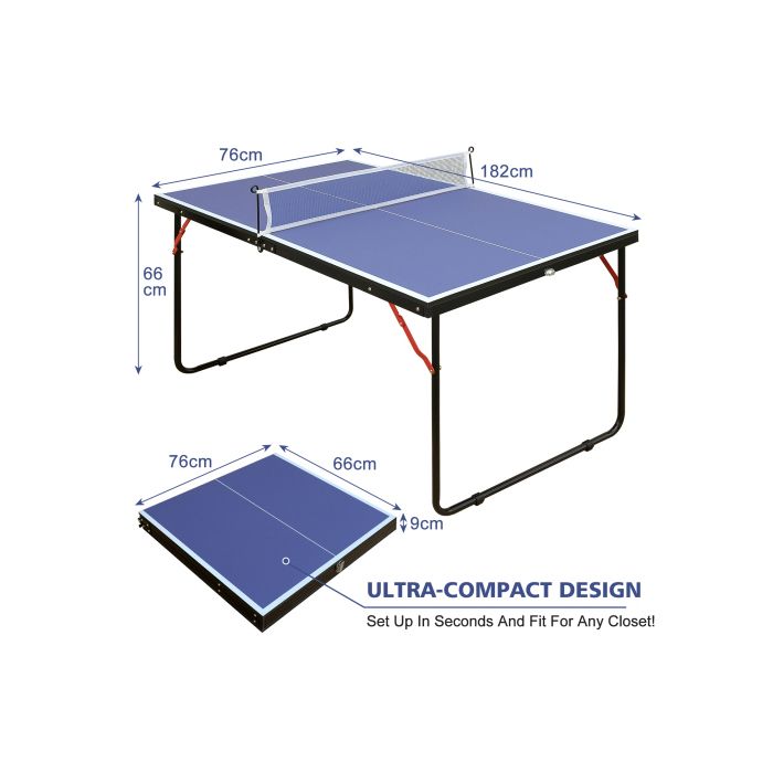 Lot De 2 Filets De Tennis De Table Portables 180x15 Cm - Polyester Coton Multifonction