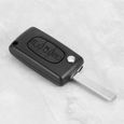 Étui porte-clés Coque de protection de lame de boîtier de clé à rabat à distance de voiture 3 boutons pour citroën C3 C4 C5-0