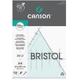 Canson Arts graphiques Bristol Papier à dessin A4 21 x 29,7 cm 20 feuilles Extra Blanc-0