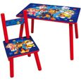 FUN HOUSE PAT'PATROUILLE Table H 41,5 cm x l 61 cm x P 42 cm avec une chaise H 49,5 cm x l 31 cm x P 31,5 cm - Pour enfant-0