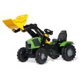 TRACTEUR A PEDALE FarmTrac DEUTZ-FAHR AGROTRON 8280 TTV WARRIOR Chargeur 730148 Rolly Toys