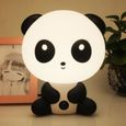 Mignon Panda Head Design Horloge Murale est livré dans une boîte cadeau Décoration Enfants Chambre