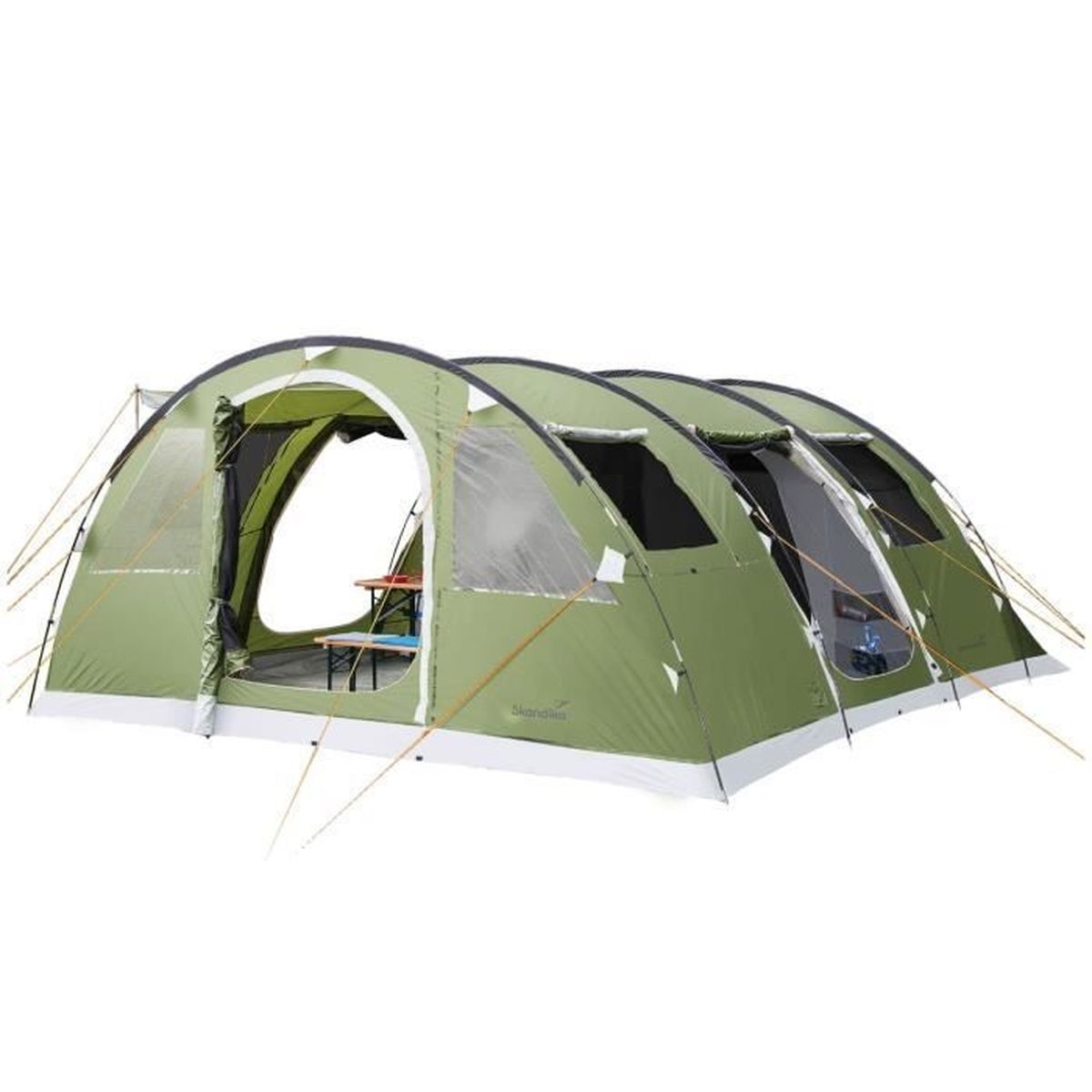 505 x 370 cm 5 Personnes Tente de Camping familiale Groupe Tunnel SKANDIKA Gotland 5
