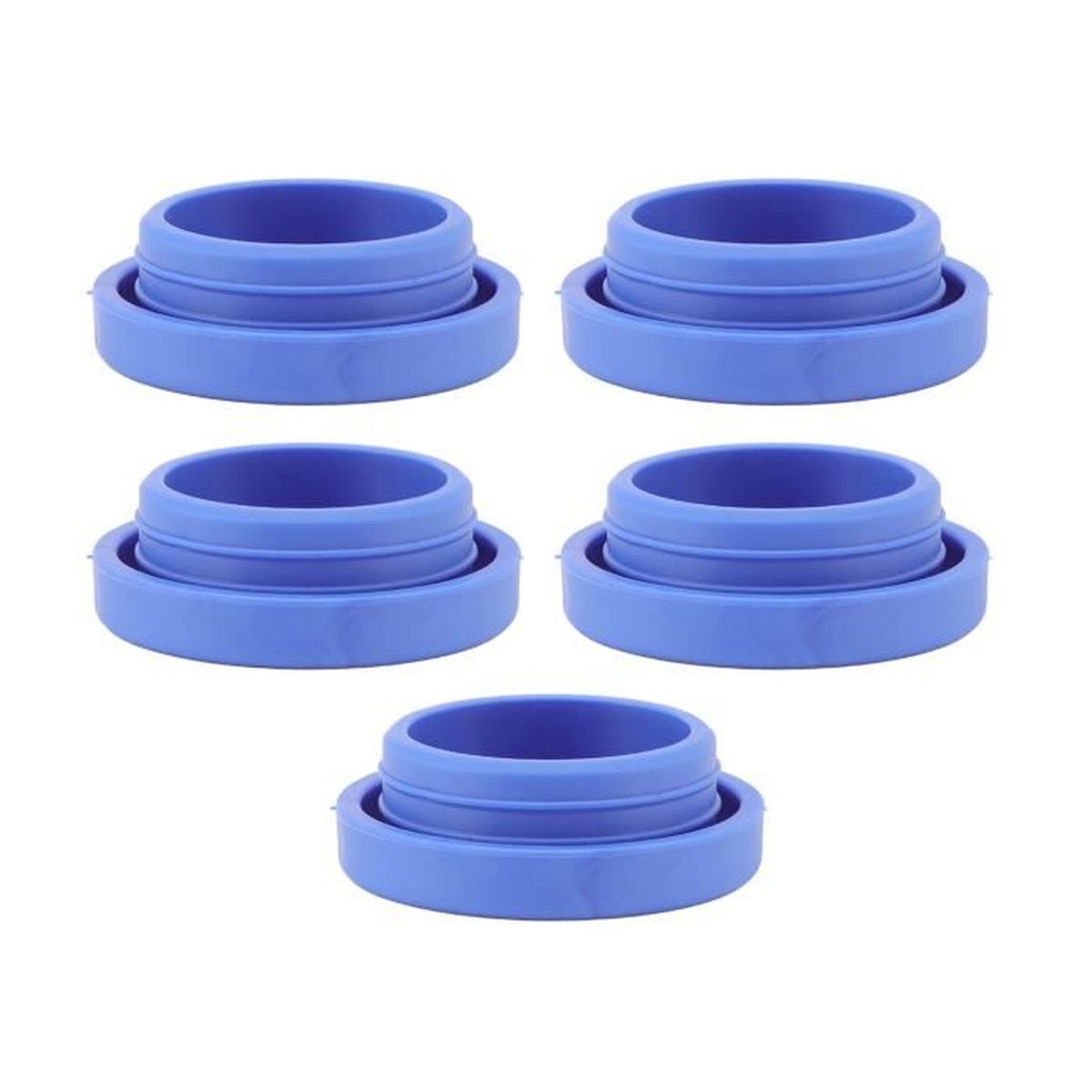 Bouteille PEHD 1 Gallon (128 Oz) Blanc - Lot De 4, Avec Bouchon Enfant, F-Style 38/400