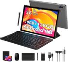 BEISTA Tablette Tactile YOTOPT 10 Pouces, Android 13, Octa-Core, 19Go+128Go, 5G WIFI, 8000mAh, TYPC-C, Avec clavier souris casque-Gris