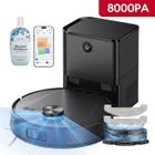 Aspirateur Robot Laveur- ULTENIC TP20 Pro - Station Auto-Vidage 4L- 8000Pa/200min- Navigation LDS- APP/Alexa/IFTTT