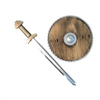 Set viking enfant - Epée et bouclier pour enfant - Marque Viking - Blanc - Intérieur