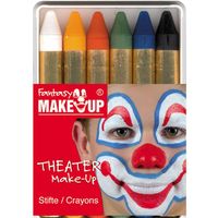 Crayons de maquillage - Boite de 6 crayons gras - Blanc - Mixte - A partir de 5 ans