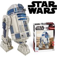Puzzle 3D Star Wars - R2-D2 - Figurines Star Wars - Maquette Star Wars - Adultes et Enfants 10 Ans - 192 Pièces