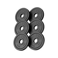 Set de disques Olympiques en fonte de 30 KG (6 x 5 KG) - alésage de 51 mm - coloris noir