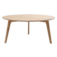 Table basse ronde design ORKAD - MILIBOO - Aspect bois - Contemporain - Rond - Chêne