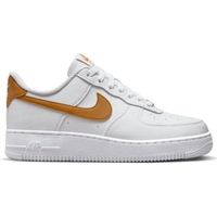 Chaussures NIKE Air Force 1 07 Blanc - Femme - Cuir - Lacets - Plat