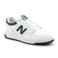 Baskets - NEW BALANCE - BB480 Blanc - Homme - Cuir - Lacets