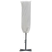 Housse de protection imperméable pour parasol droit OUTSUNNY - polyester oxford crème - zip et cordon de serrage
