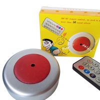 Machine à pets télécommandée sans fil Mischief Toys Décompression - Qqmora - Argent et RougeABS - 4,2 cm de diamètre 