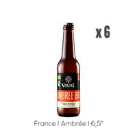 Pack Bières Vivat BIO Ambrée - 6x33cl - 6,5%