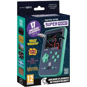 CONSOLE RÉTRO Console rétrogaming - JUST FOR GAMES - Taito Super Pocket - 18 jeux classiques intégrés - Compatible Evercade : Plus de 350 jeux