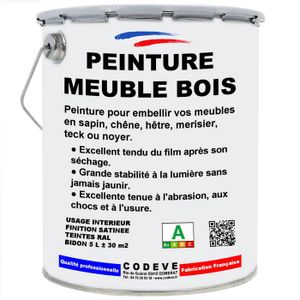 PEINTURE - VERNIS Peinture Meuble Bois - Pot 5 L   - Codeve Bois - 7009 - Gris vert