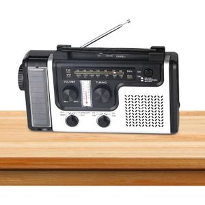 RADIO CD CASSETTE Radio à manivelle - Radio météo d'urgence - Radio 