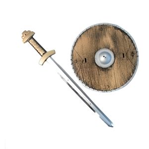 BÂTON - ÉPÉE - BAGUETTE Set viking enfant - Epée et bouclier pour enfant -