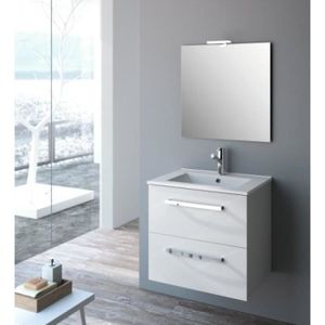 Meuble De Salle De Bain Suspendu Studio Kit Comfort Jeu 2 Pieds