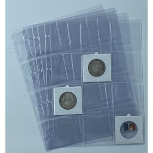 UKOFEW Classeur Monnaie 120 Poches, Classeur Pieces de Monnaie Rangement 10  Pages, Album Numismatique Collection Piece Euro 3x3cm, Livre Pieces de