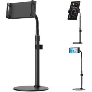 Support de Tablette Support de Support de t/él/éphone Portable pour iPad iPhone pour Samsung et Toutes Les tablettes de Smartphones Android Aurueda Support de Tablette r/églable Black