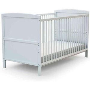 Lit Bebe Evolutif Combine Blanc Bois Ecrin Cdiscount