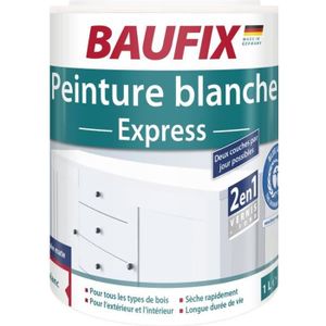 PEINTURE - VERNIS BAUFIX Peinture blanche Express satinée mate
