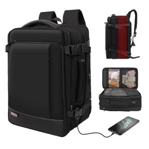 SAC À DOS MULISOFT Sac à Dos de Voyage Valise à main sac à dos extensible 26L-39L Housse Imperméable Laptop Backpack avec USB