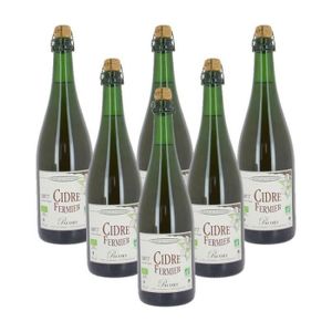 CIDRE Ferme des Grimaux - Cidre brut bio Pacory 6x75cl 6% - Made in Calvados