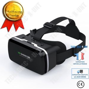 Qulista Lunettes VR Lunettes de réalité virtuelle VR 3D Casque Lunettes 3D 