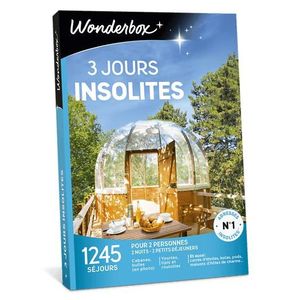 COFFRET SÉJOUR Wonderbox - Coffret cadeau pour deux - 3 Jours insolites - 1245 séjours insolites