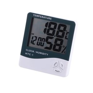 MESURE THERMIQUE RHO-thermomètre hygromètre Thermomètre d'humidité en plastique, mesure précise, grand écran, affichage de jardin thermometre