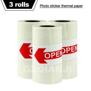 3PK-Rouleau de papier transparent pour imprimante thermique E210