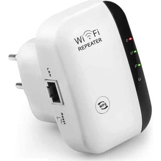 Répéteur WiFi 300Mbps Augmente la portée du Signal WiFi,1 Port Ethernet ...