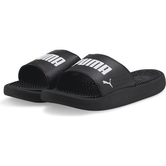 Claquettes Puma Softride Slide Massage noir homme Noir