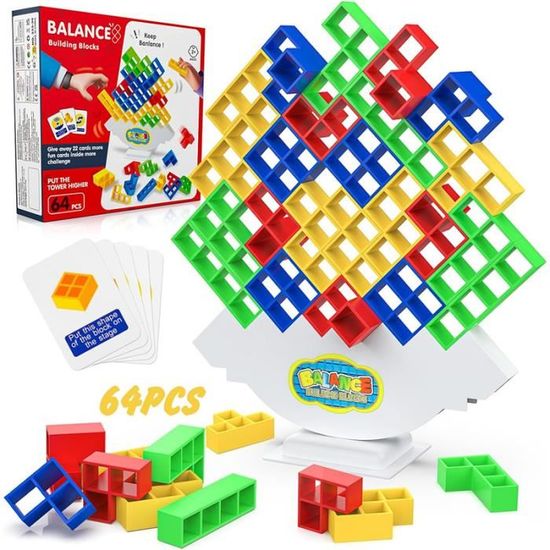 Jeu D'Équilibre De Billes 60 Billes Colorées - Défis Précision Et Technique - 1 à 4 Joueurs - Idéal Enfants 8 Ans+ Et Famille