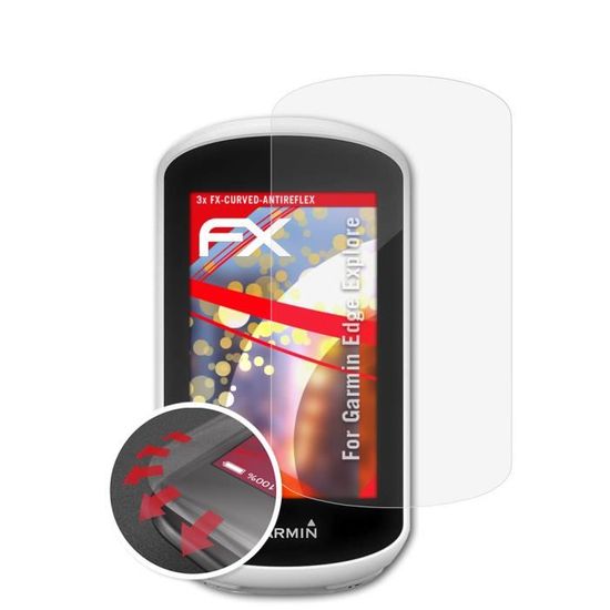 atFoliX 3x Displayschutzfolie für Garmin GPSMap 62st Schutzfolie klar