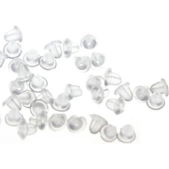 100 emboutsfermoirs silicone pour boucles d