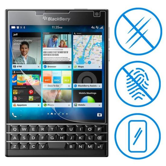 Film En Verre Trempé Pour Blackberry Passport Q30 – Protection Transparente 3 Couches
