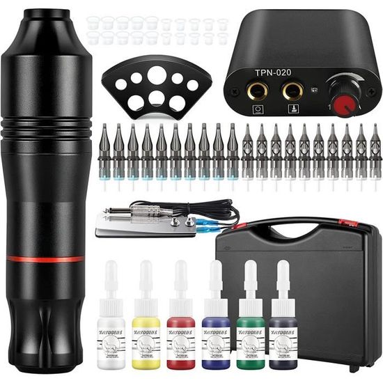 HAWINK Kit Encre Tatouage 7 Couleurs 1/2oz - Encre Professionnelle Shading Et Liner