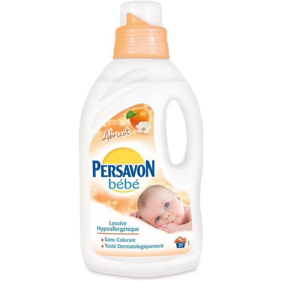 PERSAVON Lessive liquide hypollergénique abricot - 1,5 L