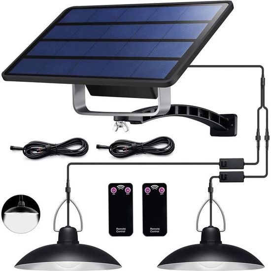 Lampe Solaire Pour Parasol Avec Télécommande – IP66 Étanche, 3 Couleurs, 12-16h D’Éclairage !