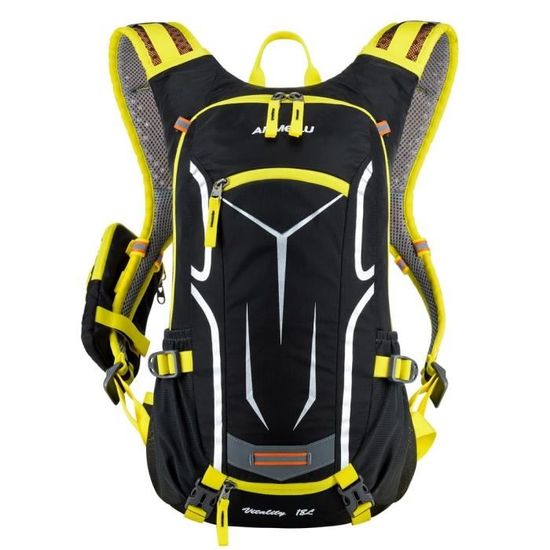 Sac à Dos Sport Imperméable Oxford - Avec Compartiment Chaussures Séparé - Poches Latérales Filet - Idéal Extérieur