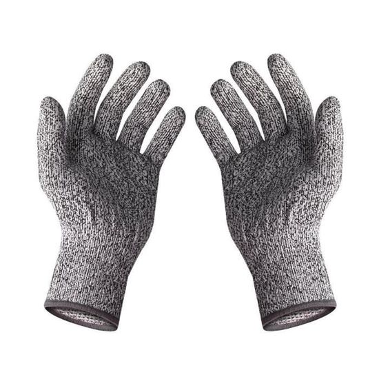 Gants Anti-Coupure Niveau 5 EN388 - Protection Main - Pour Soudage/Jardinage/Conserverie